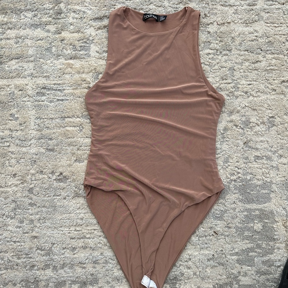 BooHoo Mocha Colored Body Suit